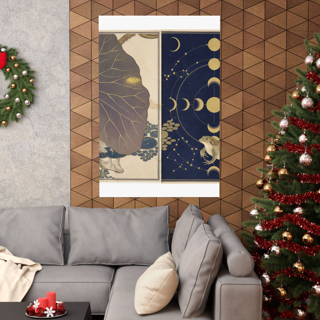 Celestial — Frog (Kaeru); Gold Beetle (Kogane Mushi), From The Picture Book Of Crawling Crea — Matte Poster