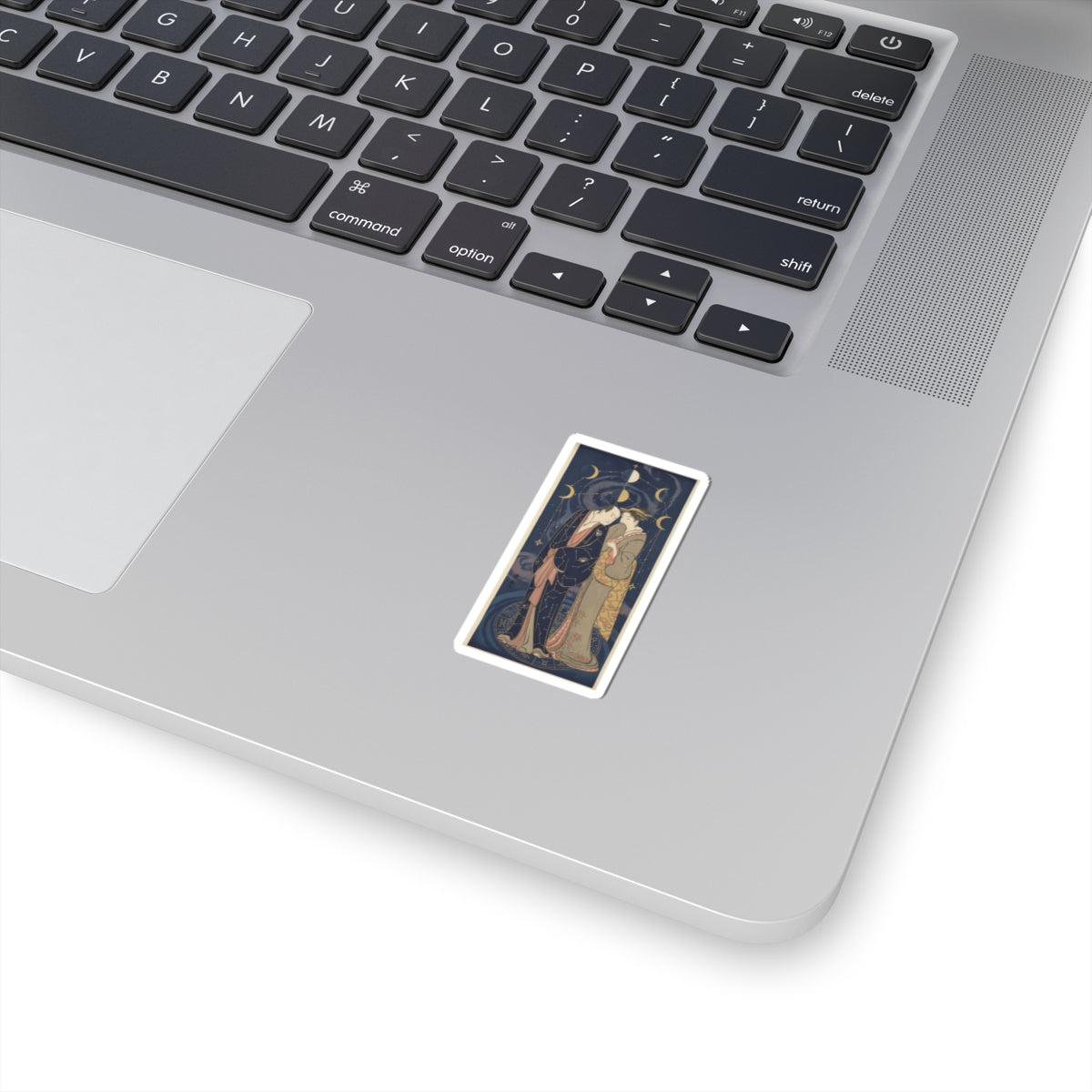 Celestial — Ichikawa Yaozo Iii With A Lady — Kiss-Cut Sticker