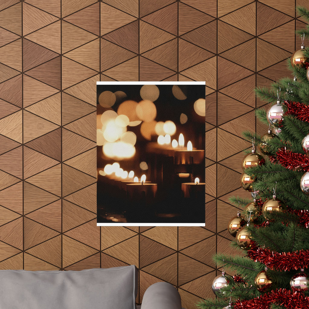 Southern Sunset — Candle — Matte Poster