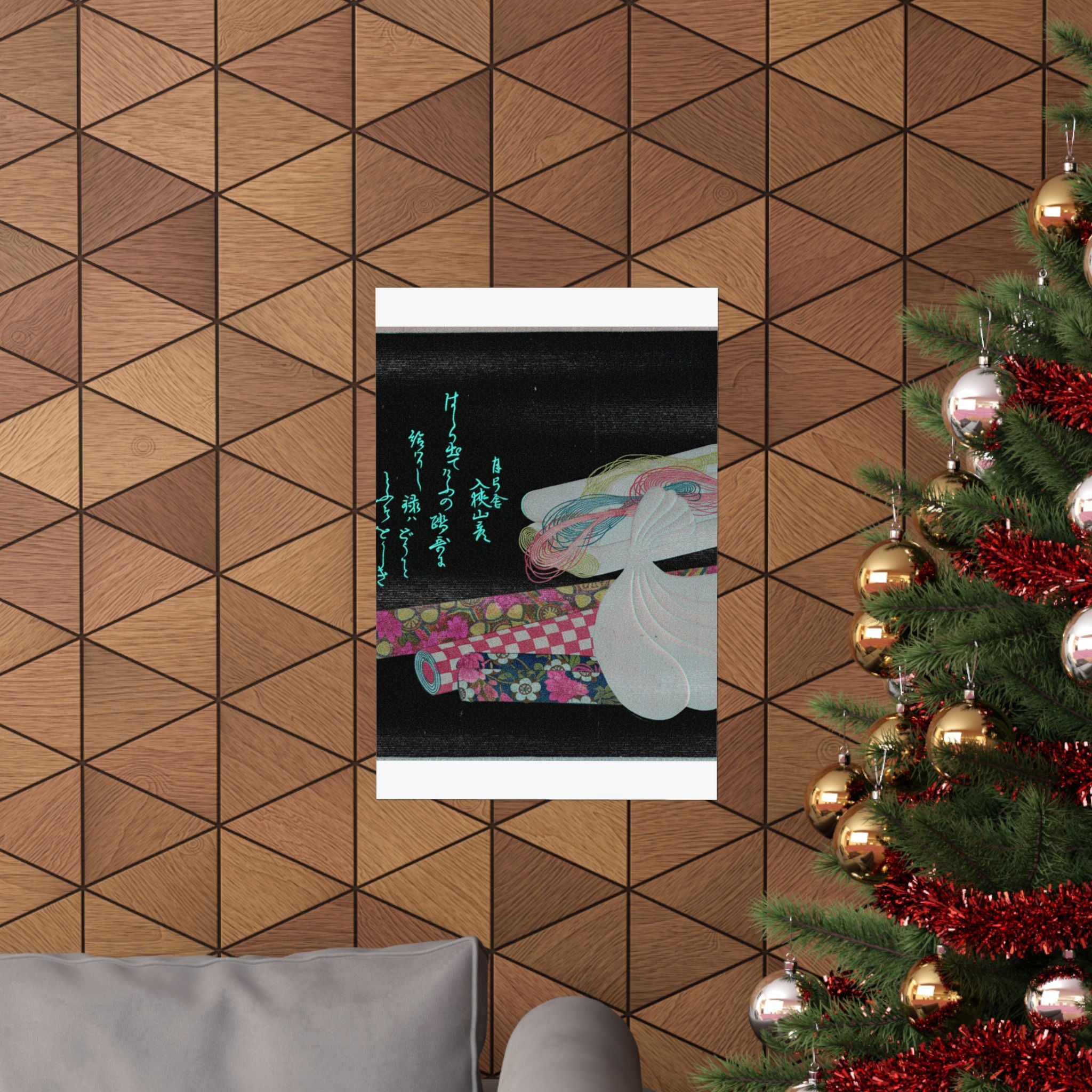 Glitch Culture — Rolls Of Cloth, Cotton And Yarn — Matte Poster