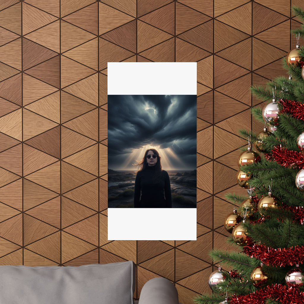 Dramatic Storm — Person — Matte Poster