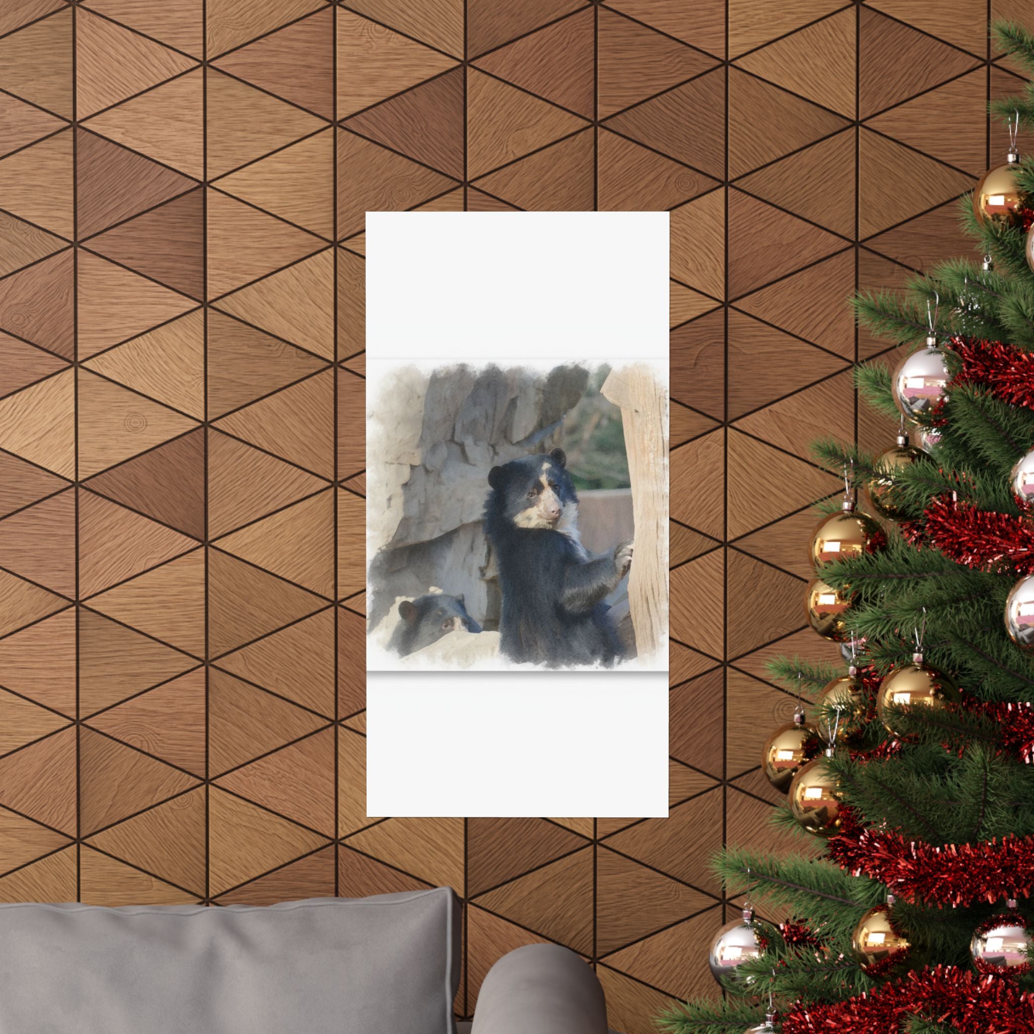 Watercolor — Bear — Matte Poster