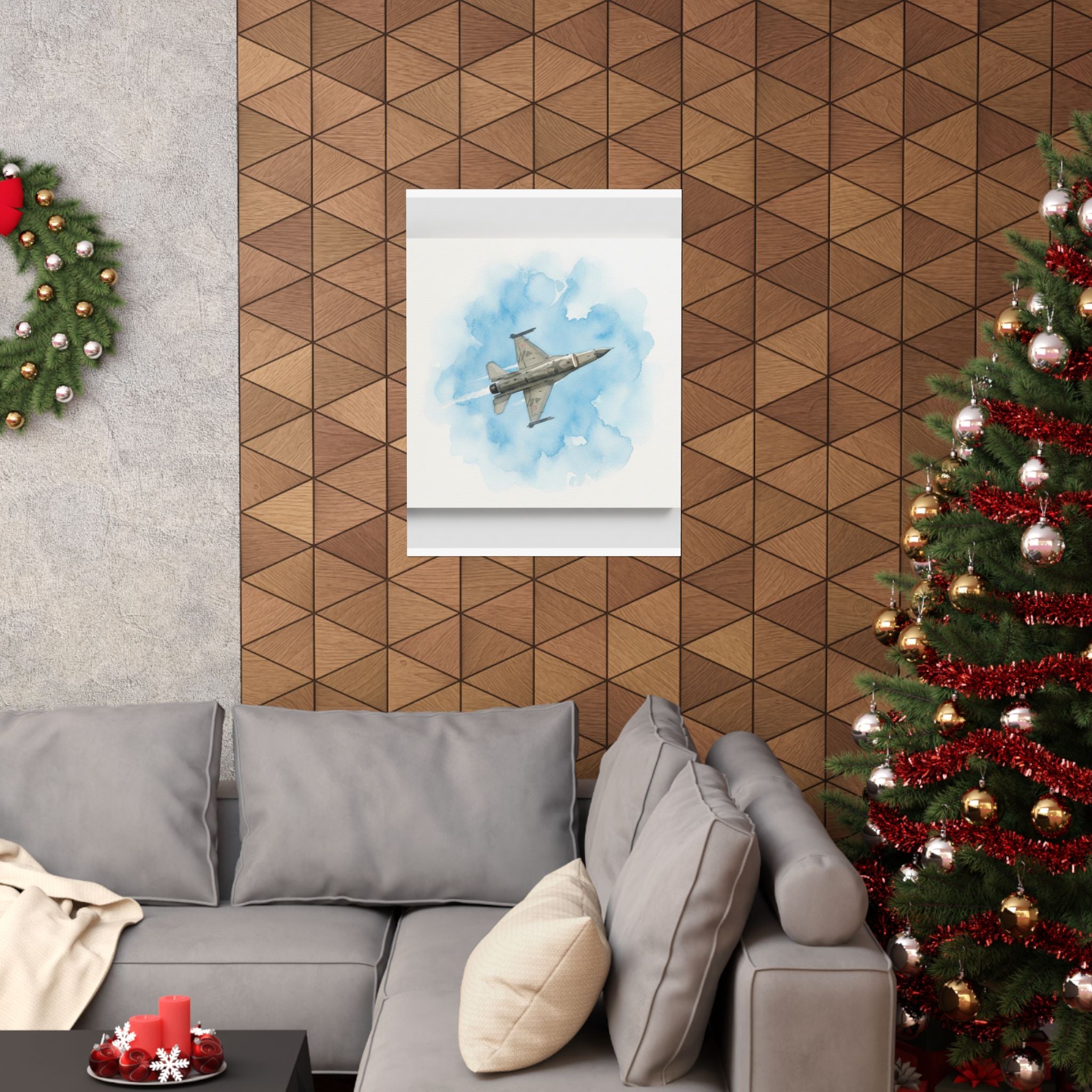 Watercolor — Aircraft — Matte Poster