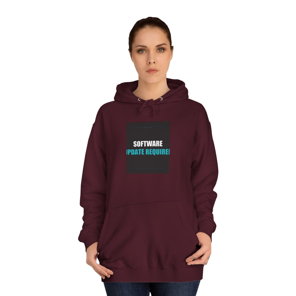 SOFTWARE UPDATE REQUIRED Cyan Slogan Hoodie