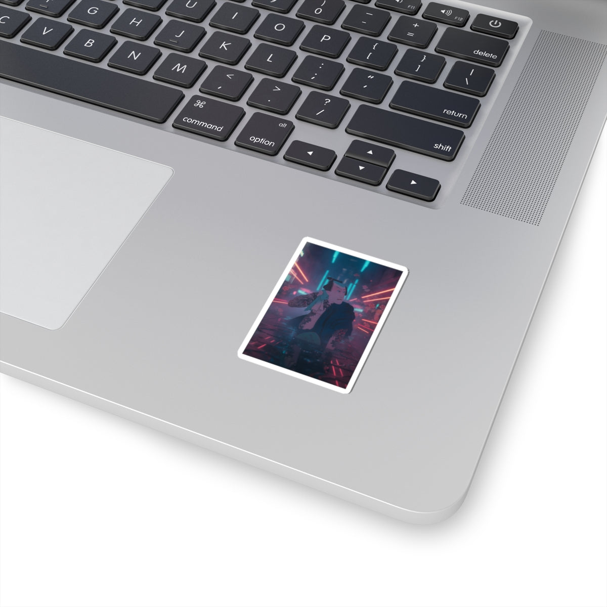 Neon Noir — The Actor Kawarazaki Gonjūrō I As Ude No Kisaburō, Likened To Wu Song The Asceti — Kiss-Cut Sticker
