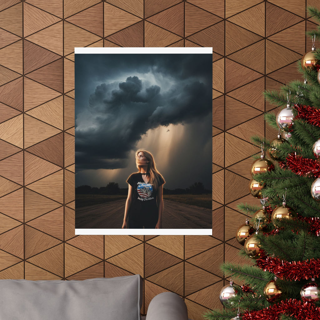 Dramatic Storm — Person — Matte Poster