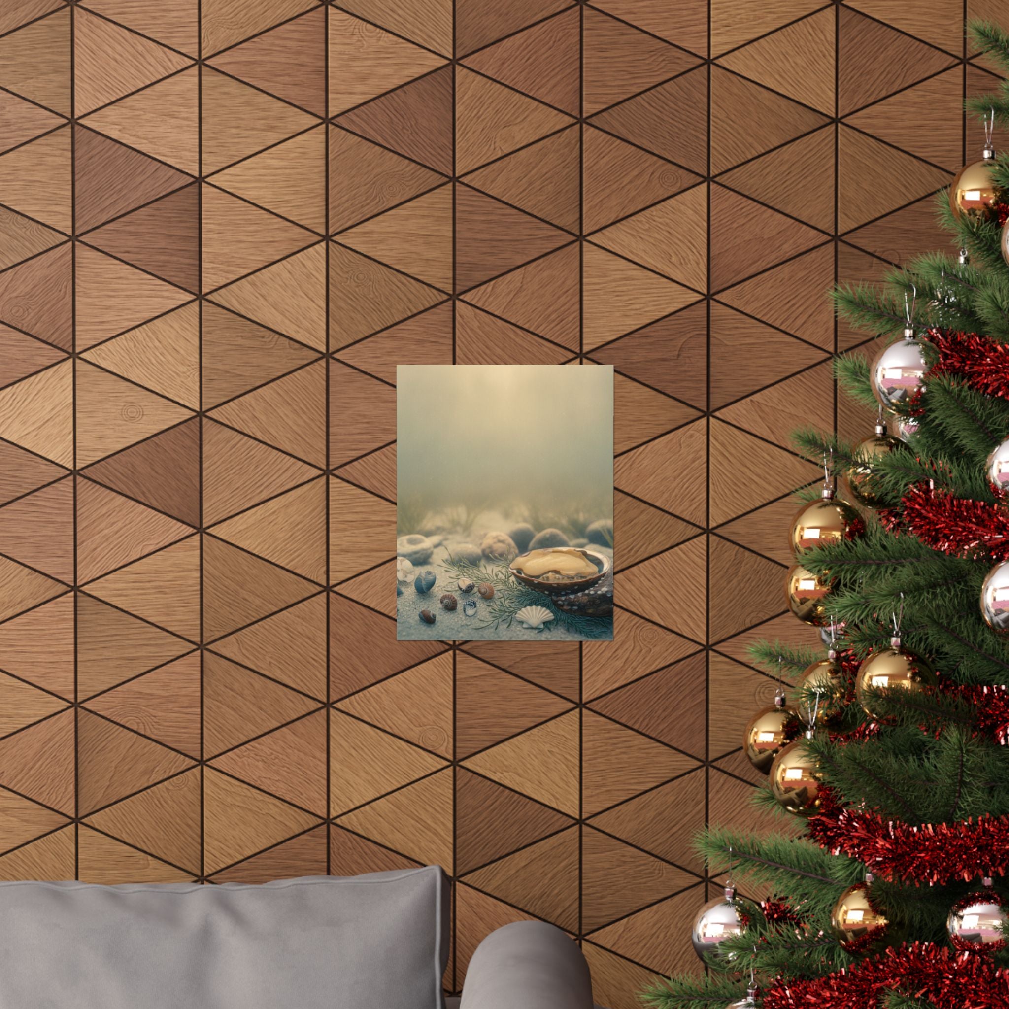 Scenic Nature — Shells Under Water — Matte Poster