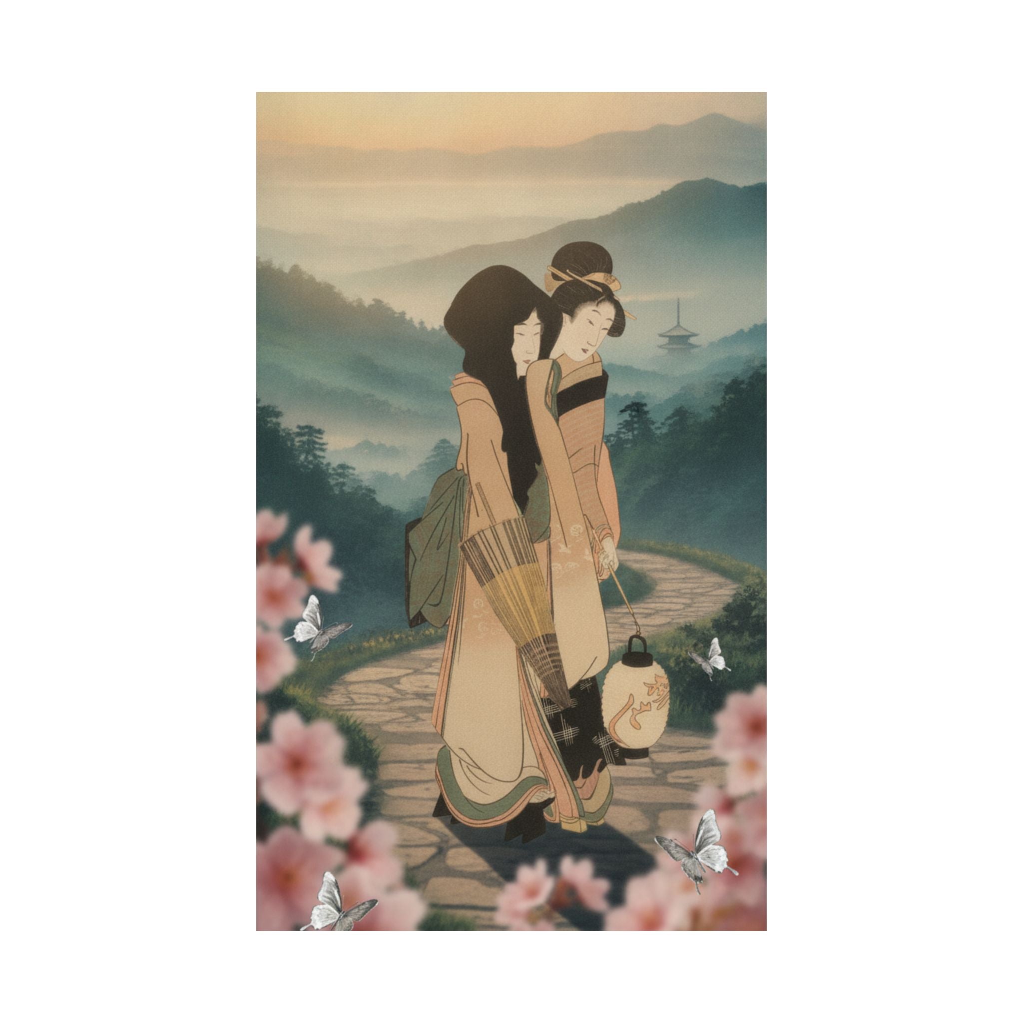 Scenic Nature — “Geisha” From The Series Three Amusements Of Contemporary Beauties (Tōsei Bijin  — Matte Poster