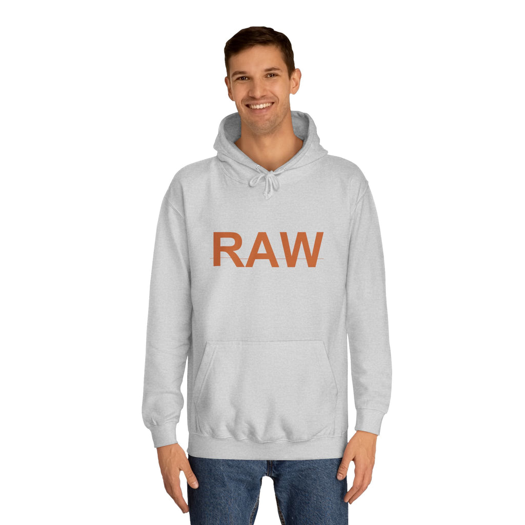 RAW Rust Block Letter Statement Pullover Hoodie