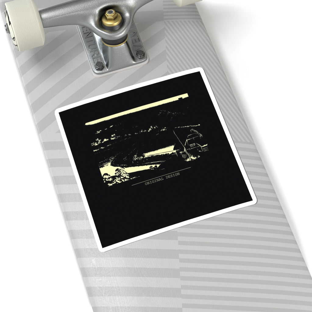 Minimalist Clothing Line Single Ink kiss-cut sticker — product view 9
