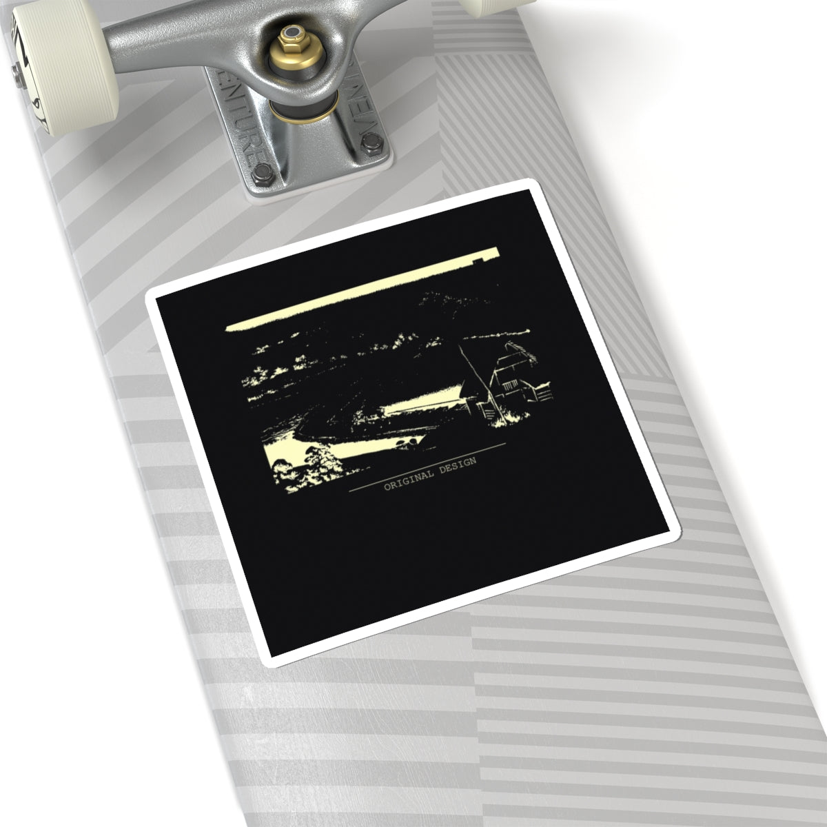 Minimalist Clothing Line Single Ink kiss-cut sticker — product view 9