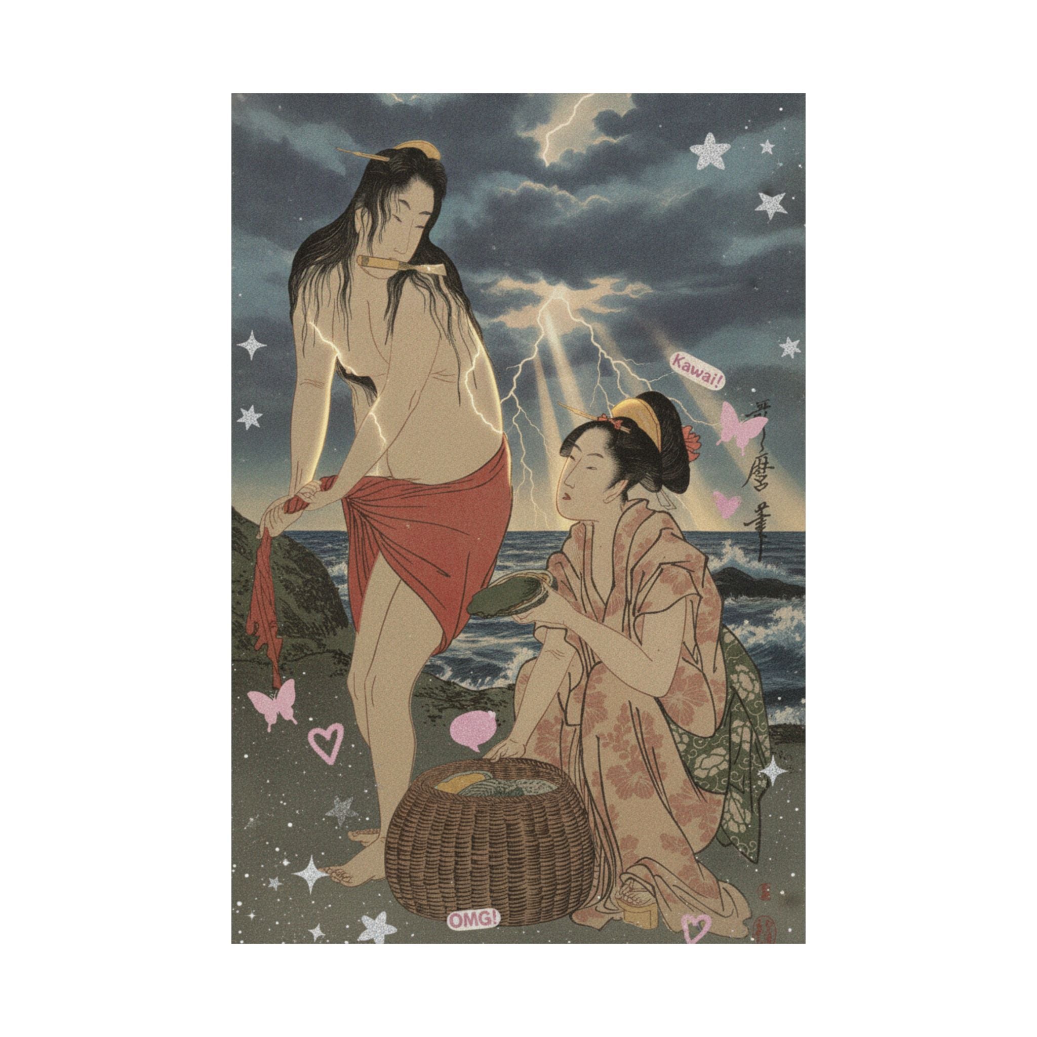 Dramatic Storm — Abalone Divers — Matte Poster