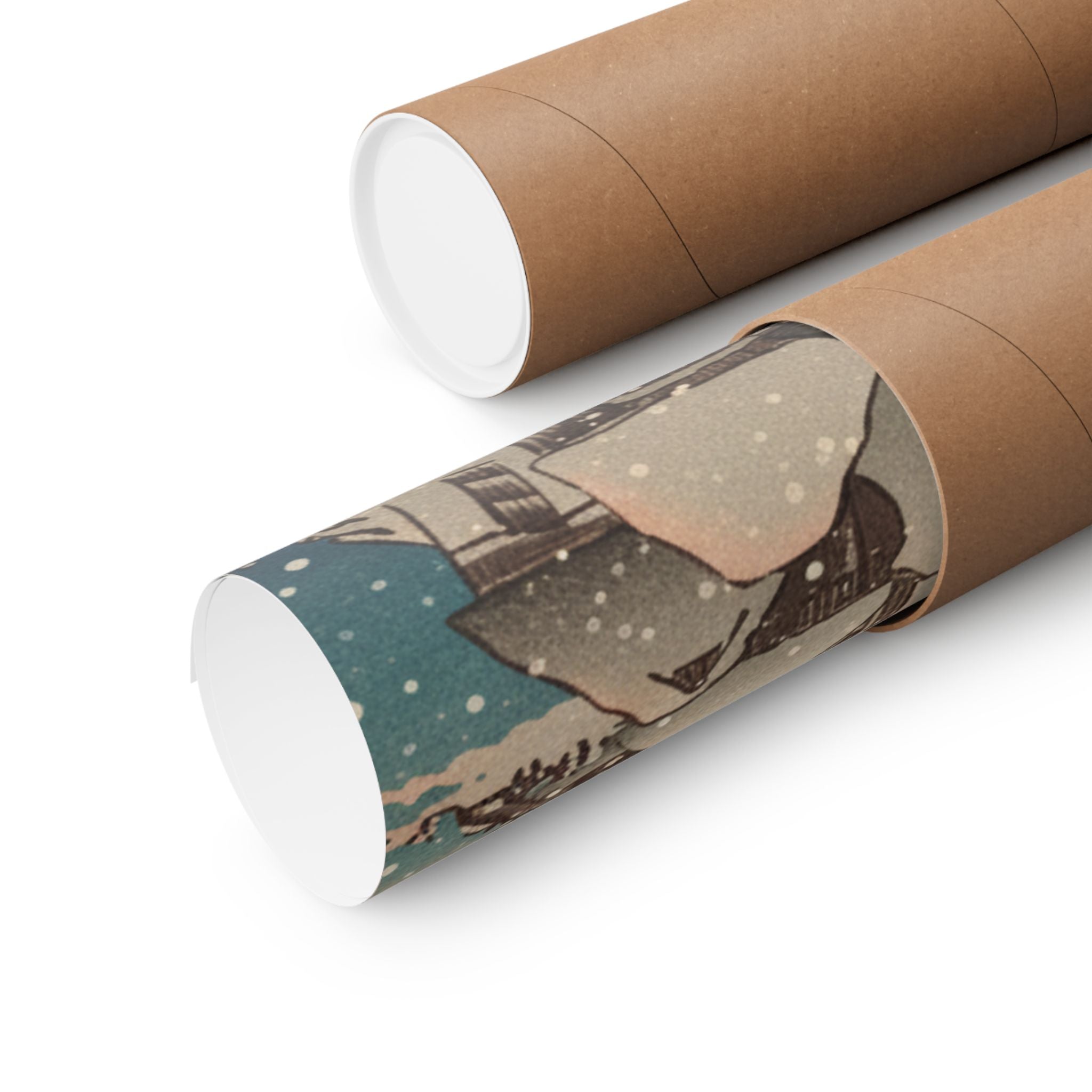 Southern Sunset — Nichiren In Snow At Tsukahara, Sodo Province — Matte Poster