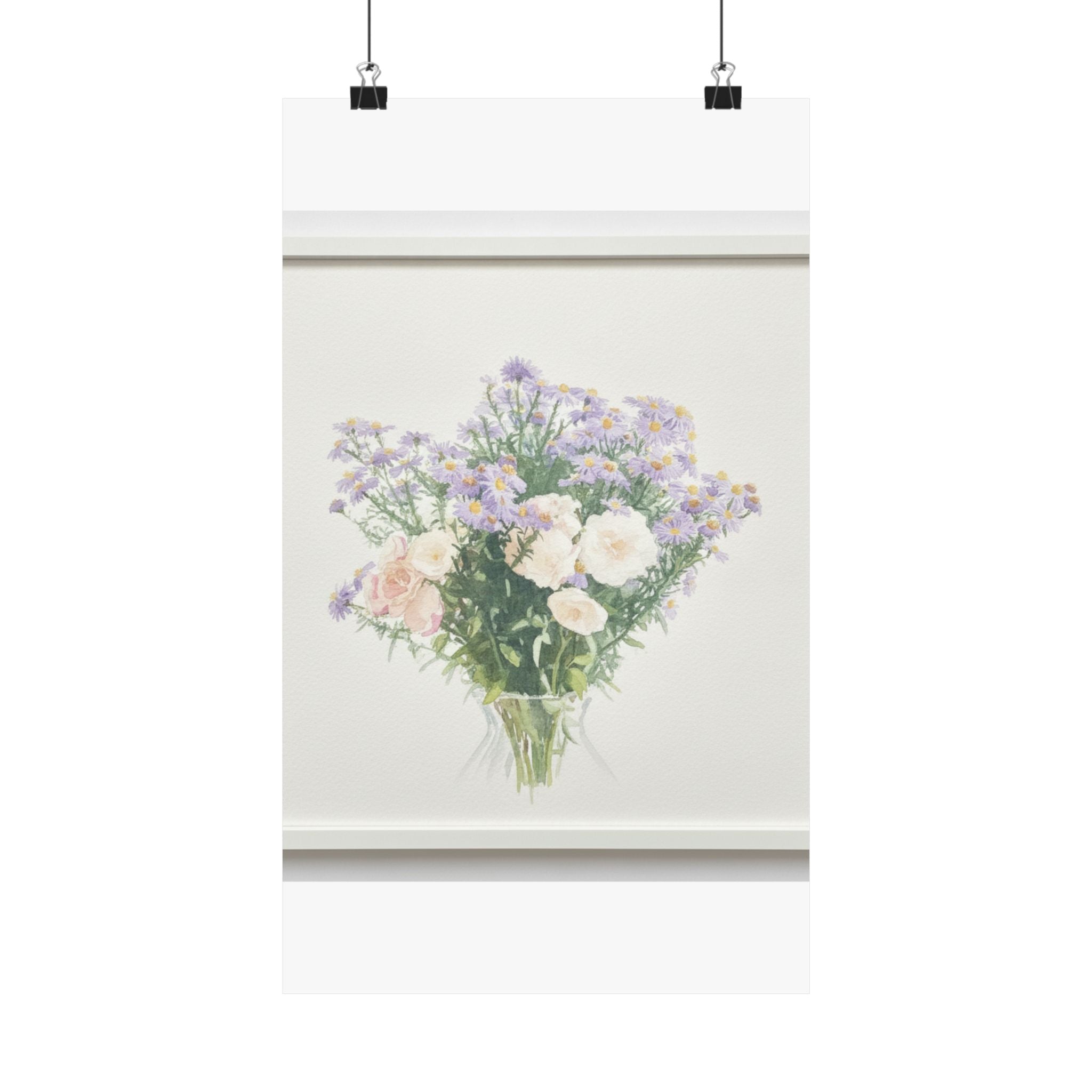 Watercolor — Flowers — Matte Poster
