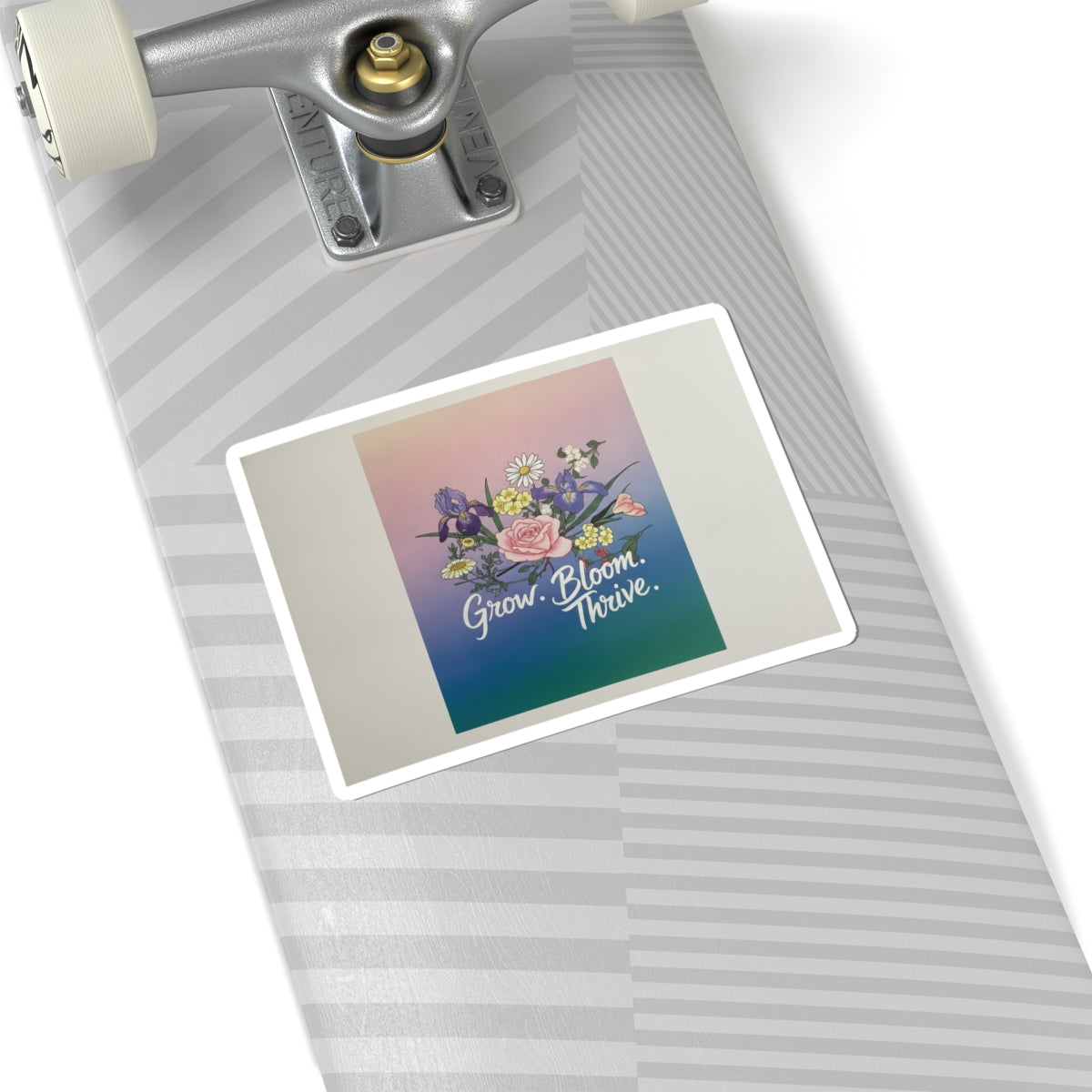 Affirmation — Rose, Iris, Primrose And Daisy — Kiss-Cut Sticker