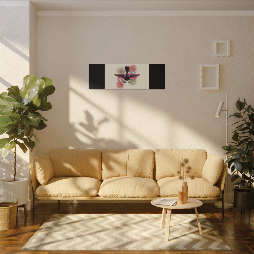 BRED IN THE CITY Flying Bird & Roses Matte Canvas