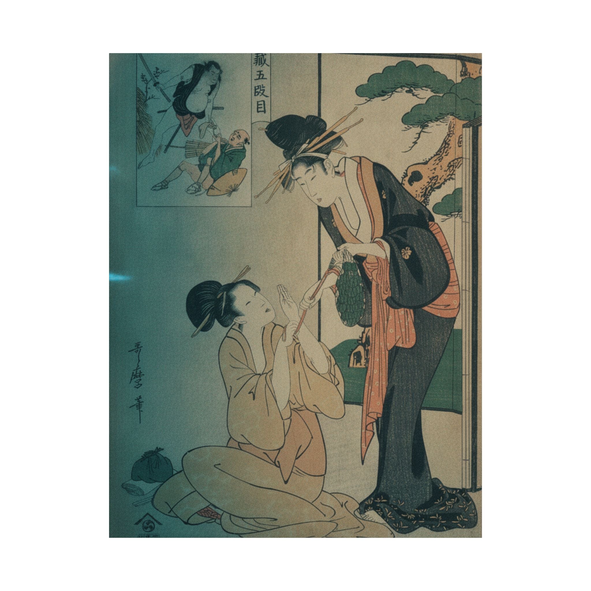 Cinematic — A Woman Snatching A Bag Of Sweetmeats From Her Mother — Matte Poster