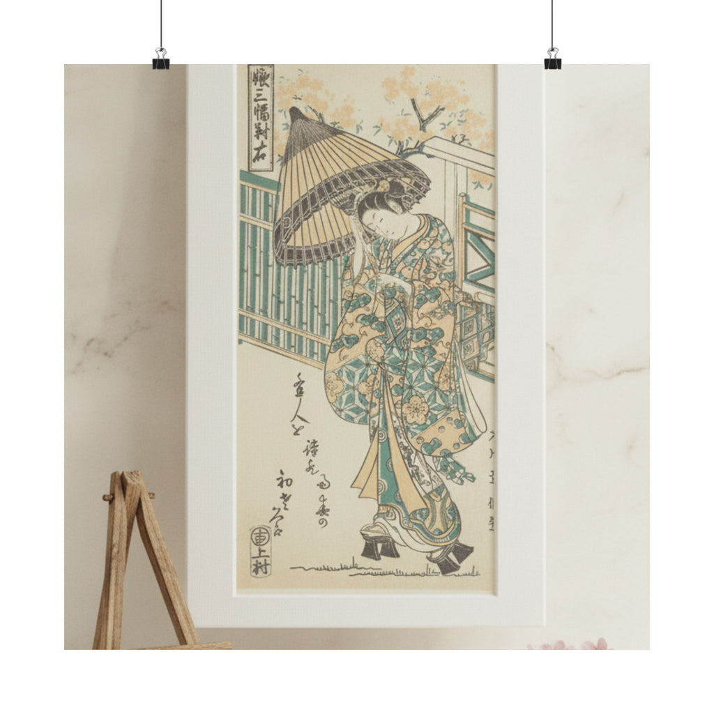 Product Marketing — Young Lady With Parasol — Matte Poster