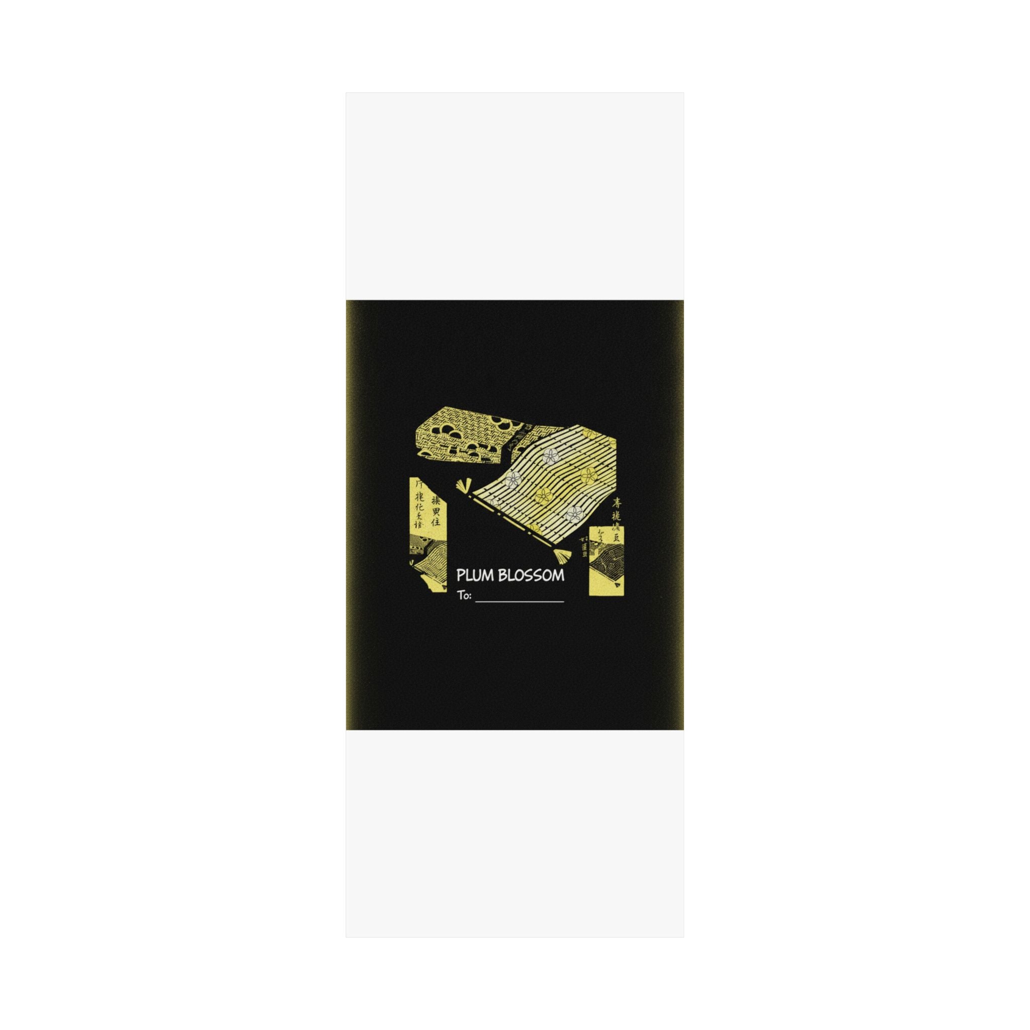 Streetwear Collage — Pattern Of Plum Blossom — Matte Poster