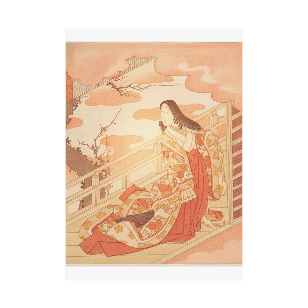 Southern Sunset — Court Lady Praising The Plum Blossom — Matte Poster