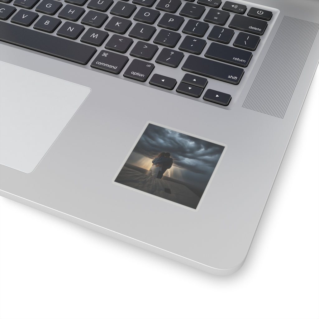 Dramatic Storm — Person — Kiss-Cut Sticker