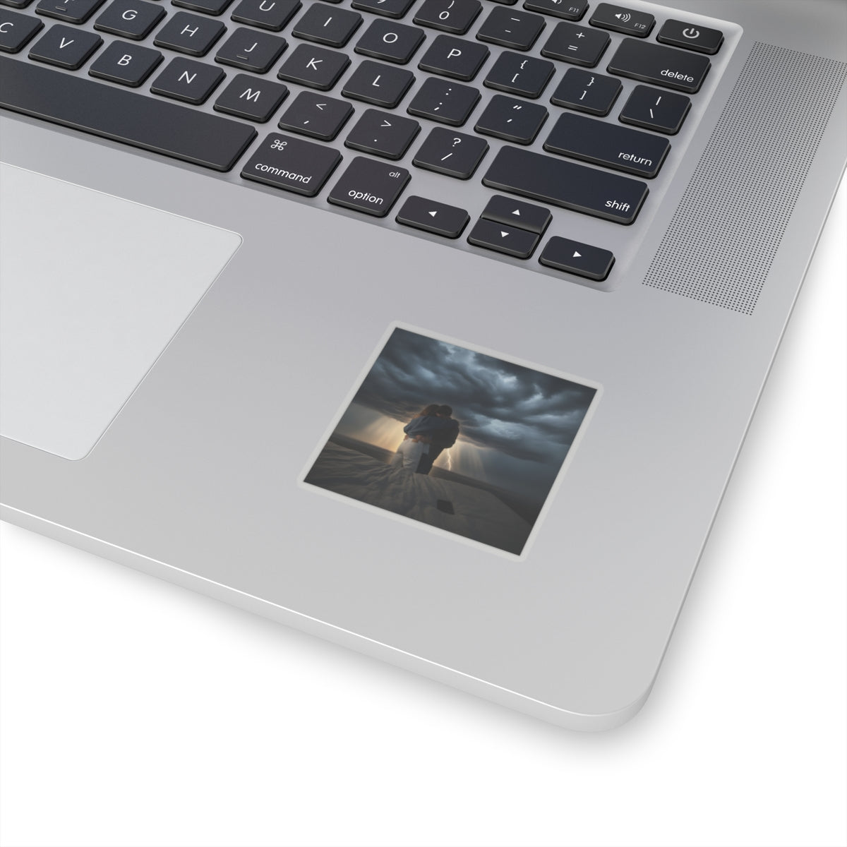 Dramatic Storm — Person — Kiss-Cut Sticker