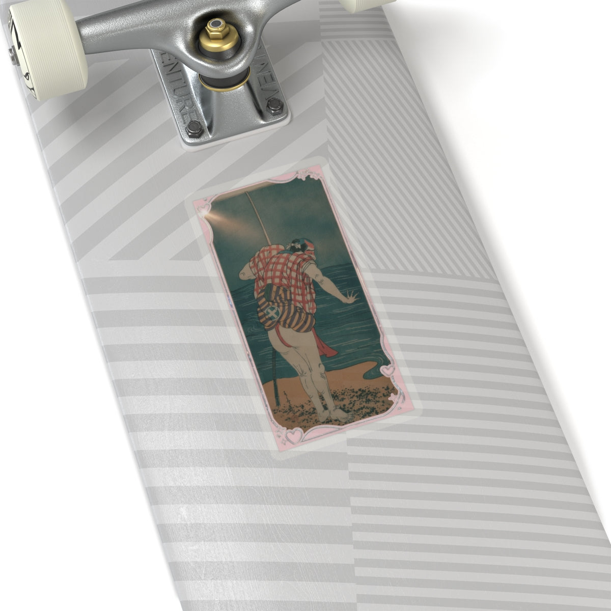 Cinematic — The Actor Otani Hiroemon Iii As Man Ready To Wade Into The Sea With A Drawn Swor — Kiss-Cut Sticker