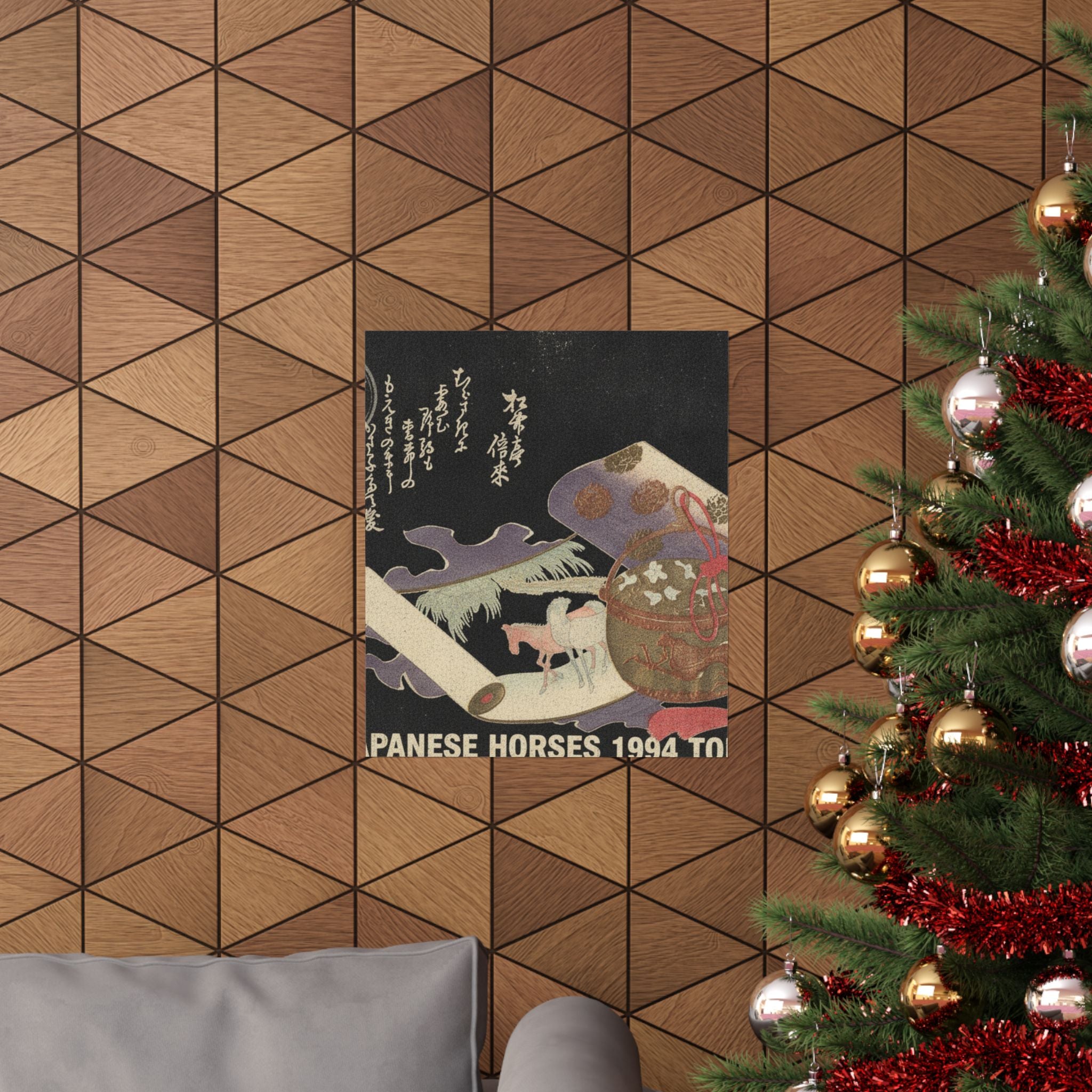 Vintage Bootleg — Scroll Painting Of Horse — Matte Poster