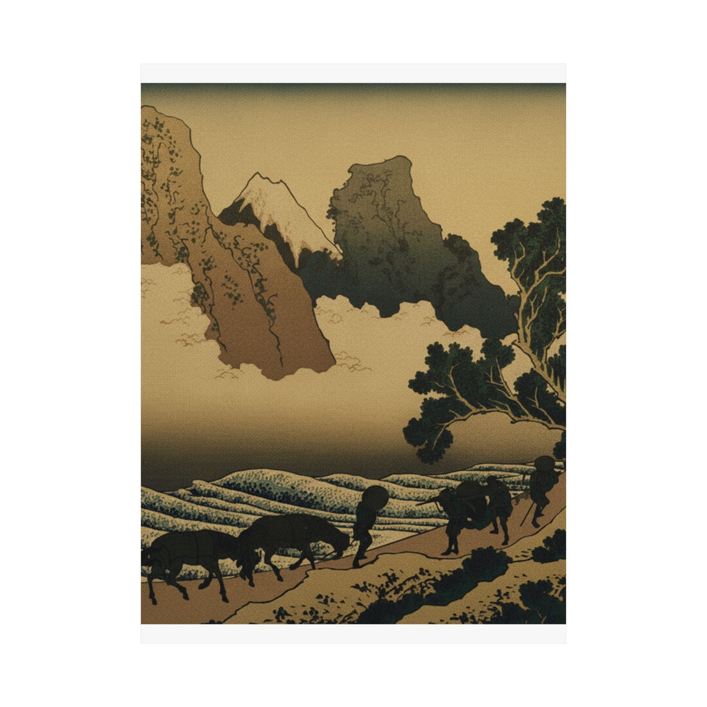 Scenic Nature — View From The Other Side Of Fuji From The Minobu River (Minobugawa Ura Fuji), Fr — Matte Poster