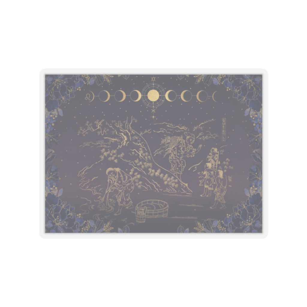 Celestial — Fagot–Gatherer Finds Boy With Sparrow — Kiss-Cut Sticker