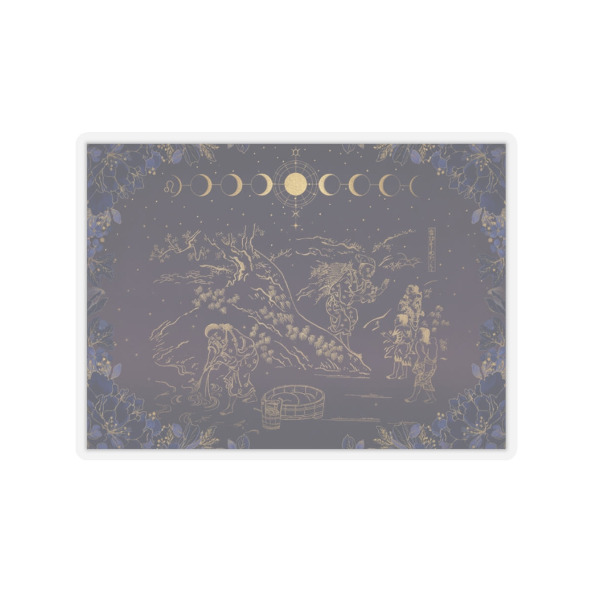 Celestial — Fagot–Gatherer Finds Boy With Sparrow — Kiss-Cut Sticker