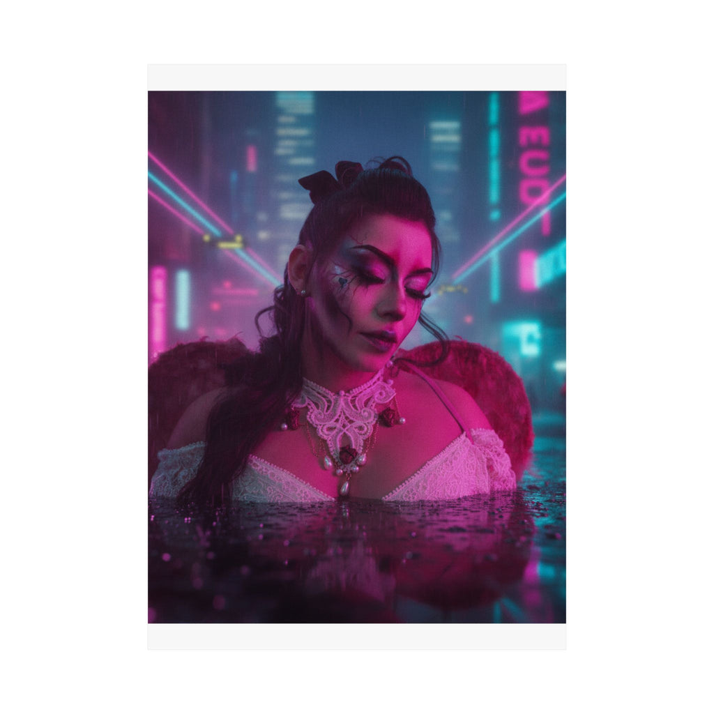 Neon Noir — Person — Matte Poster