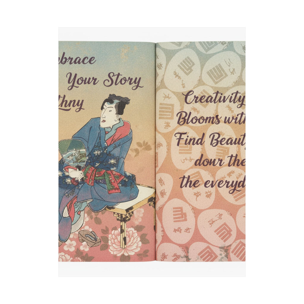 Affirmation — A Fraudulent Murasaki’S Rustic Genji  By Ryūtei Tanehiko — Matte Poster