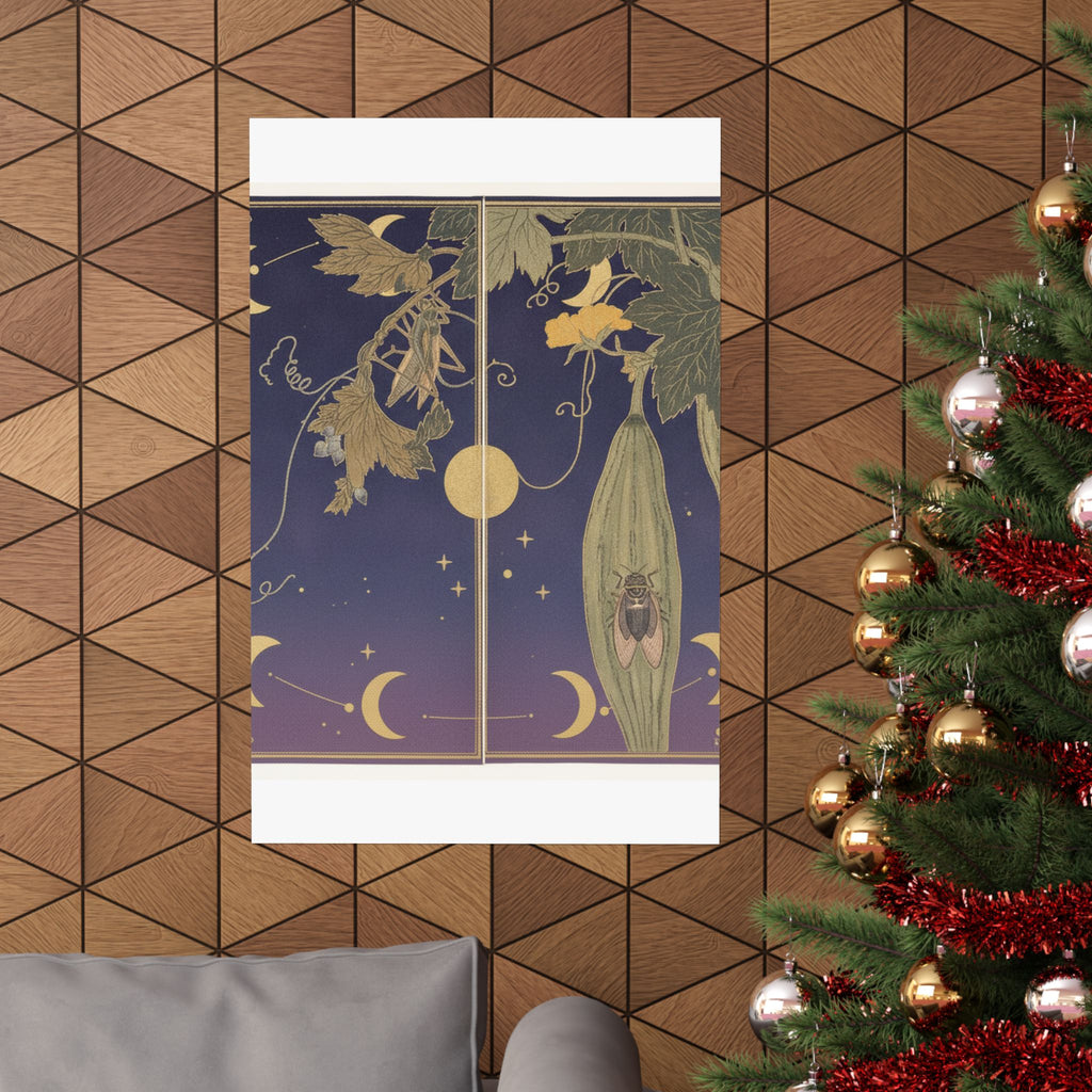 Celestial — Grasshopper (Kirigirisu); Cicada (Semi), From The Picture Book Of Crawling Creat — Matte Poster