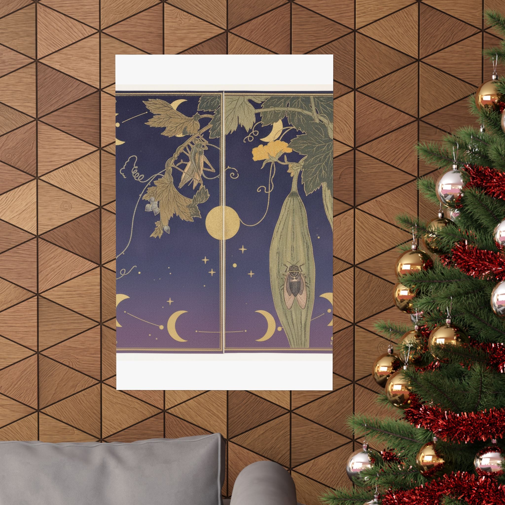 Celestial — Grasshopper (Kirigirisu); Cicada (Semi), From The Picture Book Of Crawling Creat — Matte Poster