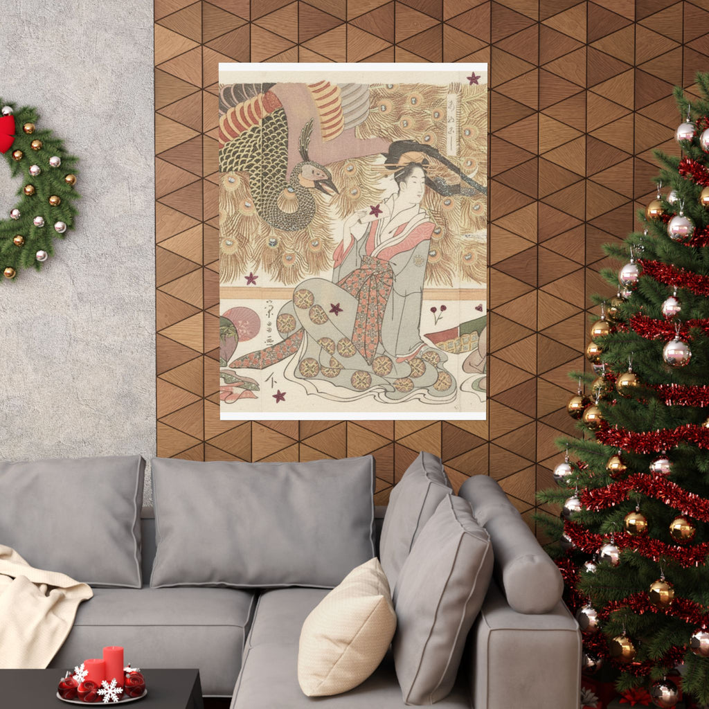 Botanical — Interior Of The House Called Ōgiya — Matte Poster