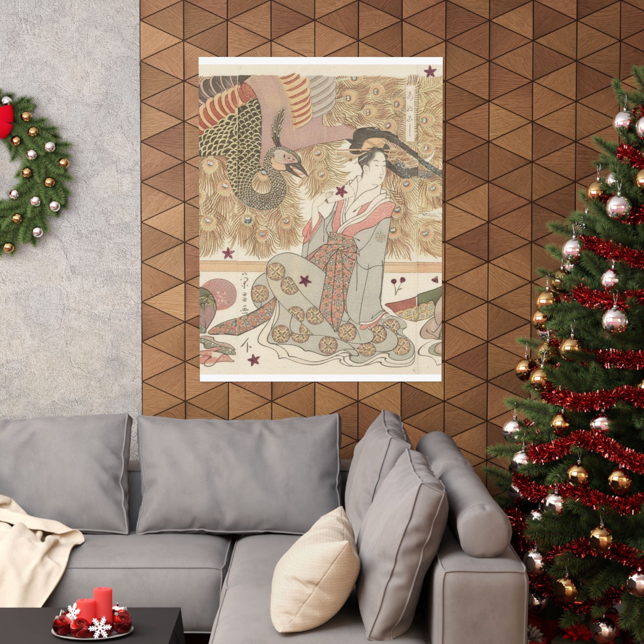 Botanical — Interior Of The House Called Ōgiya — Matte Poster