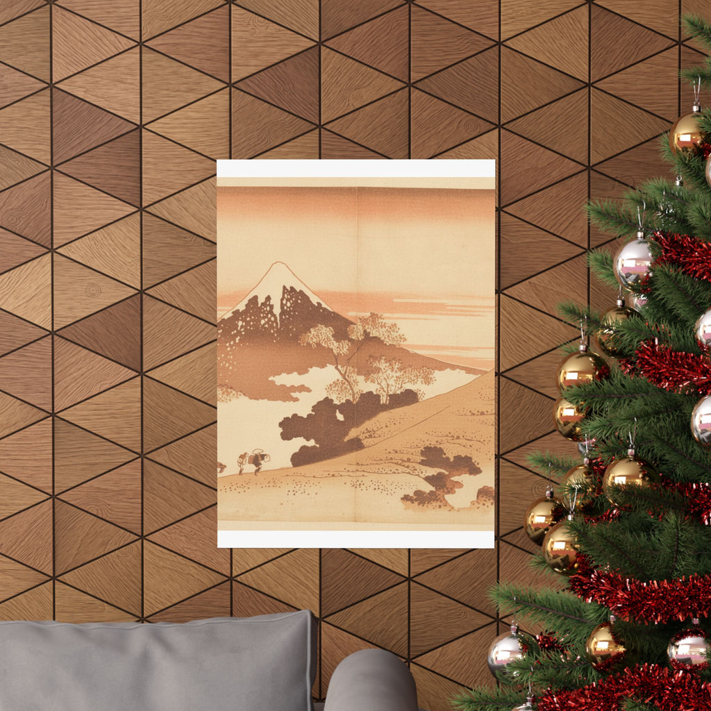 Southern Sunset — Fuji From Inume (?) Pass — Matte Poster