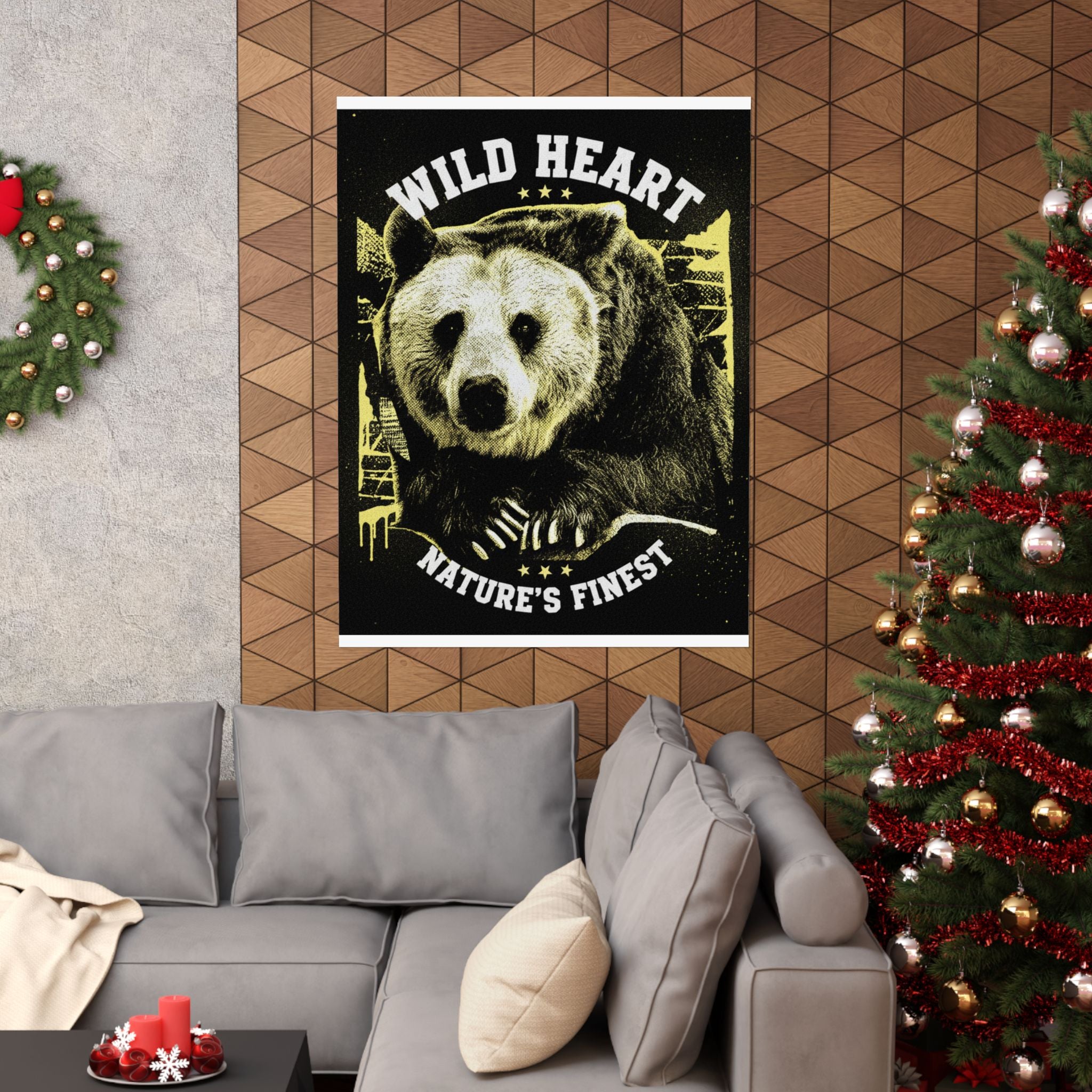 Streetwear Collage — Bear — Matte Poster
