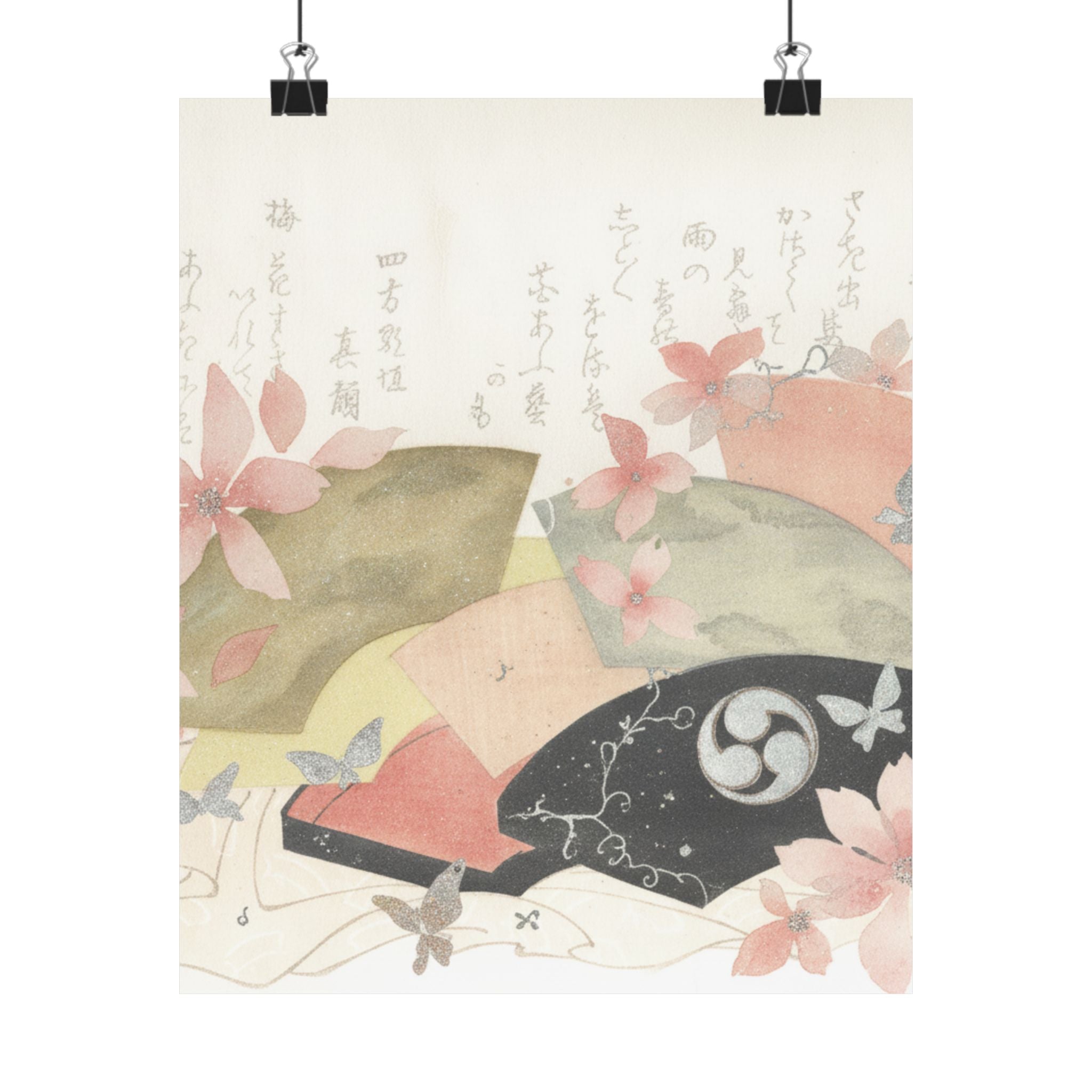 Watercolor — Fan-Box With Fans — Matte Poster