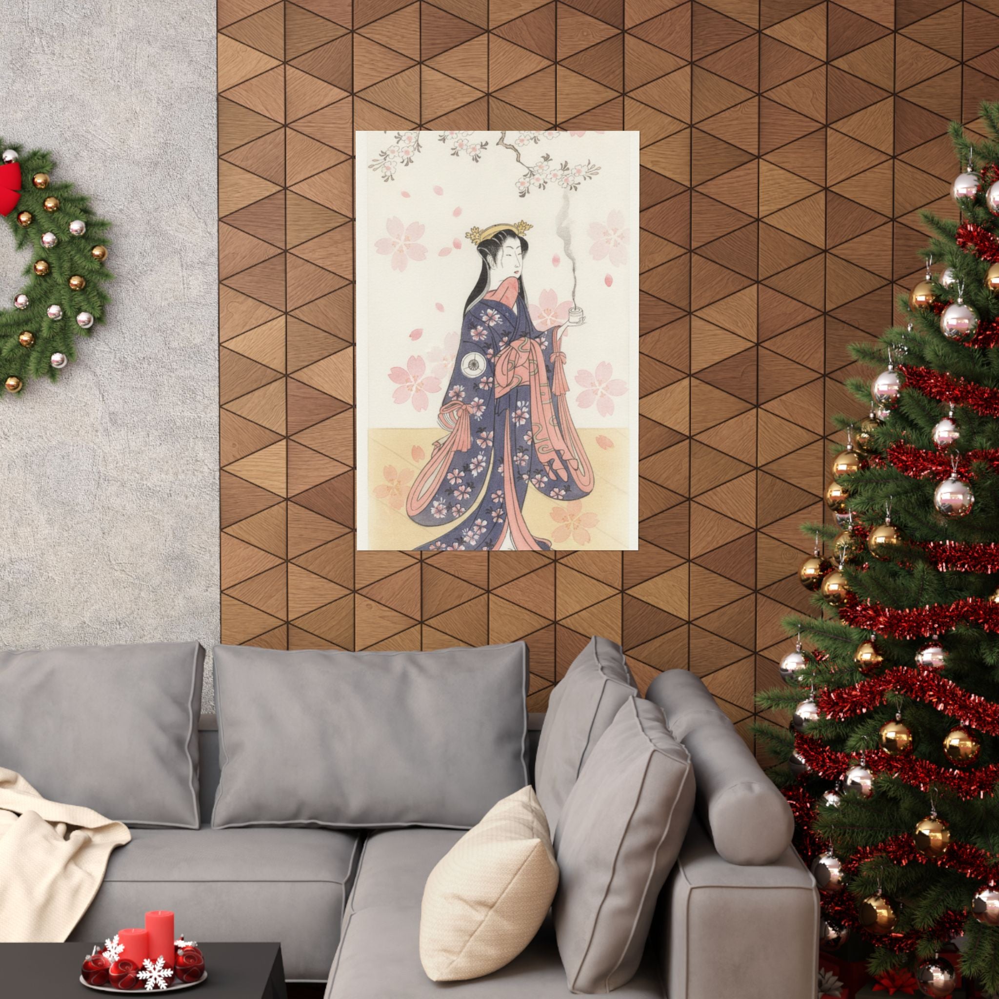 Watercolor — The Actor Iwai Hanshirō Iv As Sakura Hime, The Cherry Princess — Matte Poster