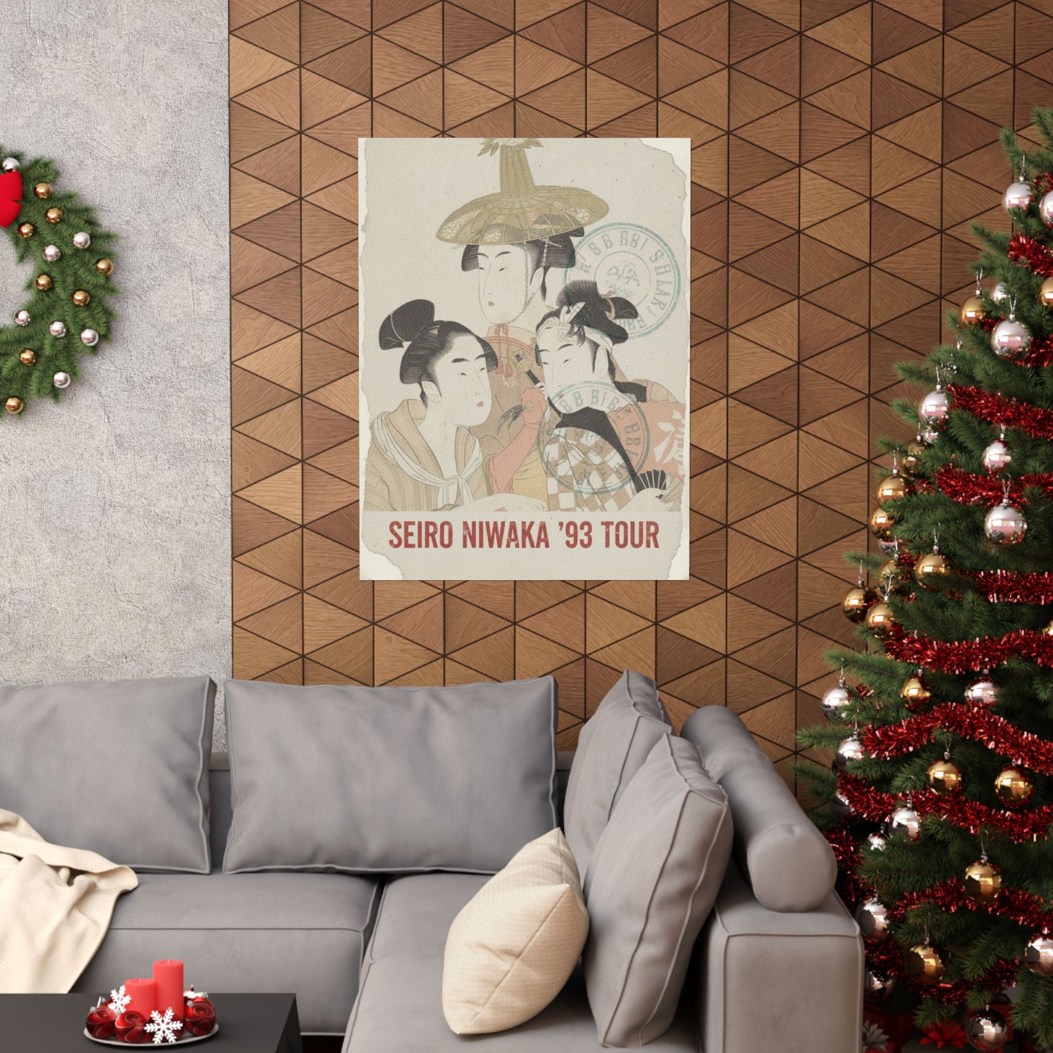Vintage Bootleg — Seiro Niwaka Onna Geisha No Bu Tojin Shishi Sumo — Matte Poster