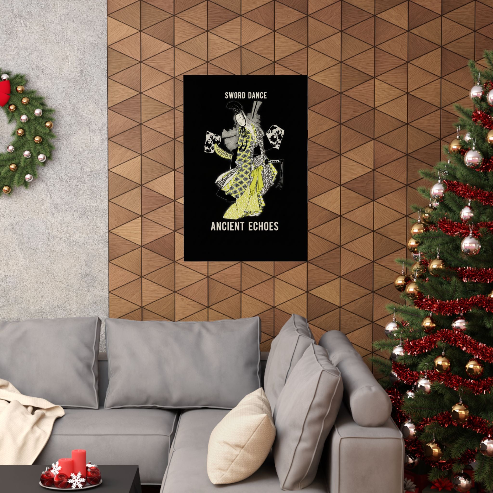 Streetwear Collage — Dancing Girl Wearing A Sword — Matte Poster