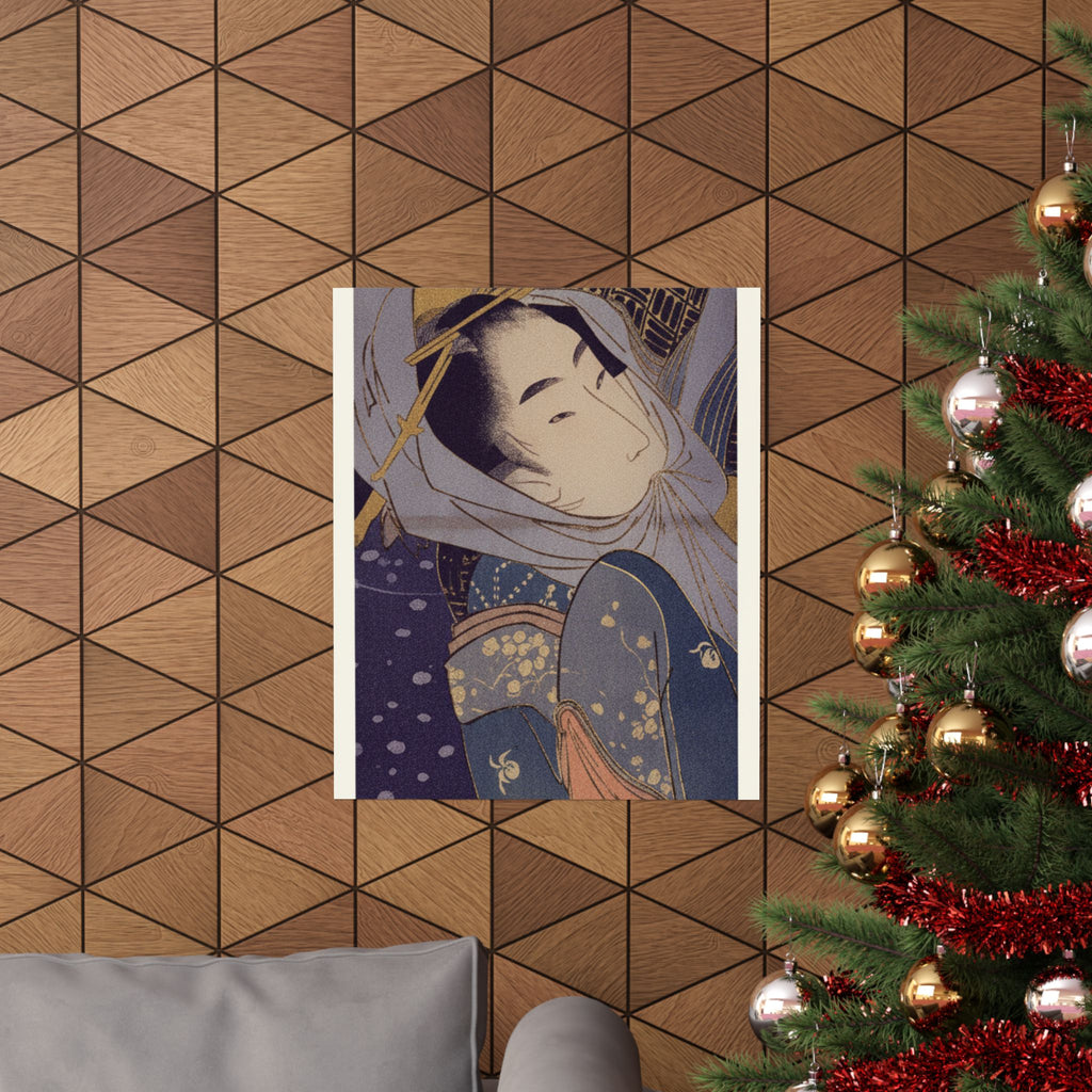 Celestial — Girl And Lover In Snow — Matte Poster