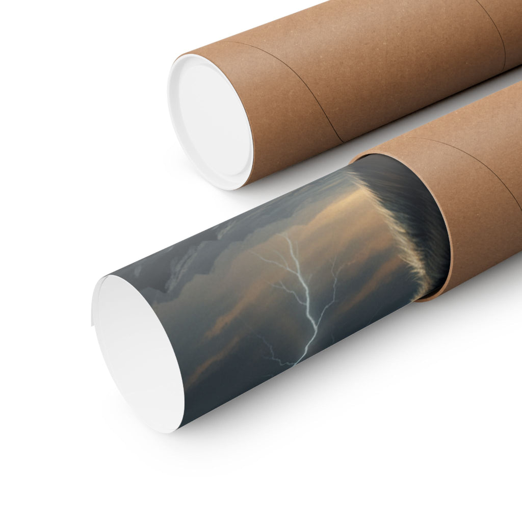 Dramatic Storm — Cat — Matte Poster