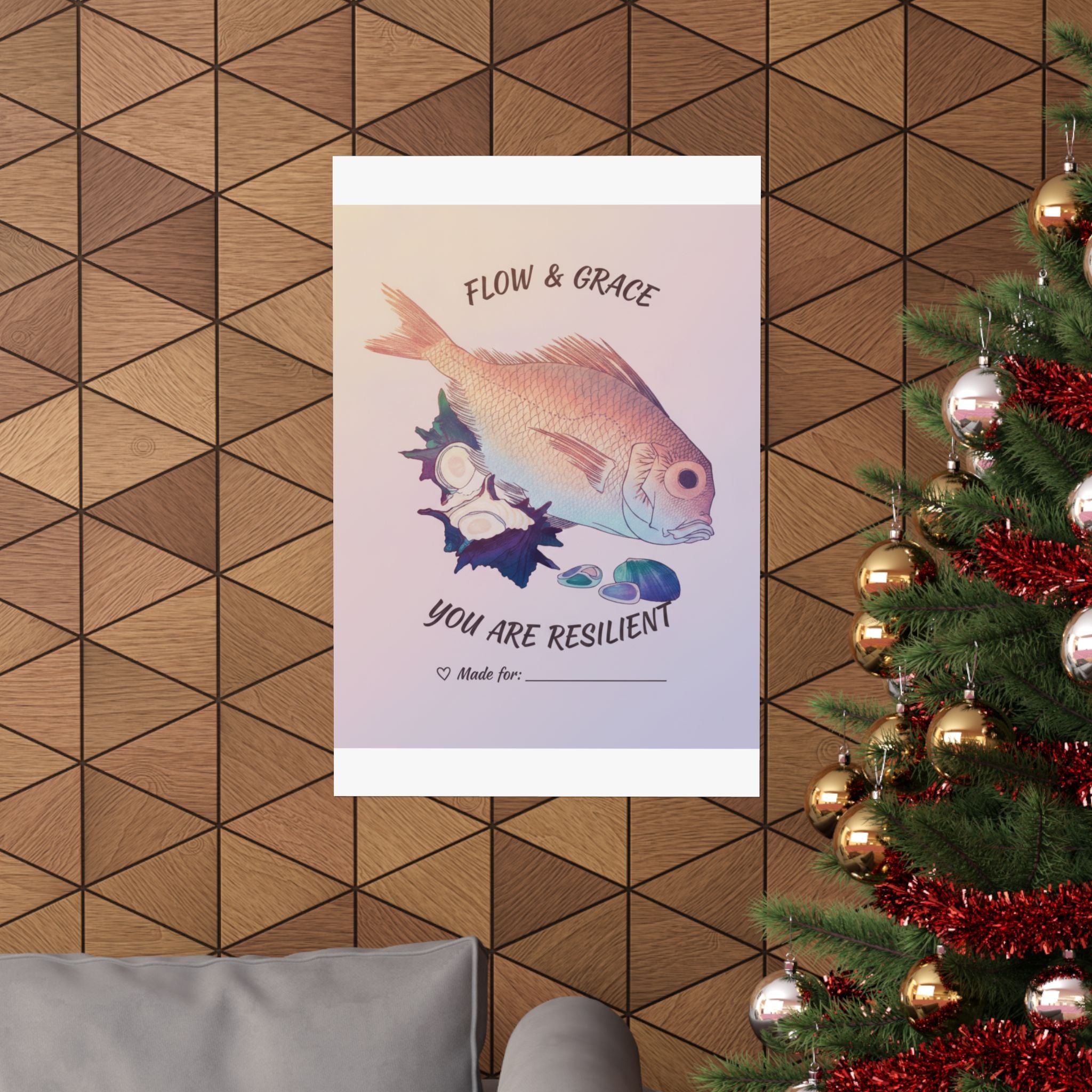 Affirmation — Tai Fish And Top-Shells — Matte Poster