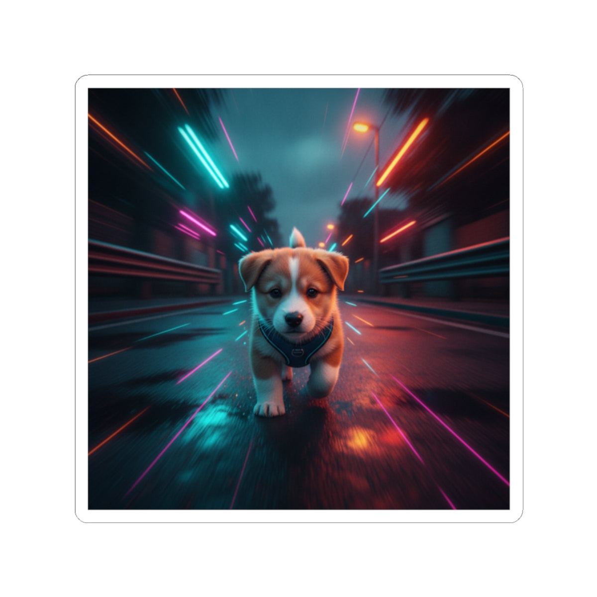 Fast Furious — Dog — Kiss-Cut Sticker
