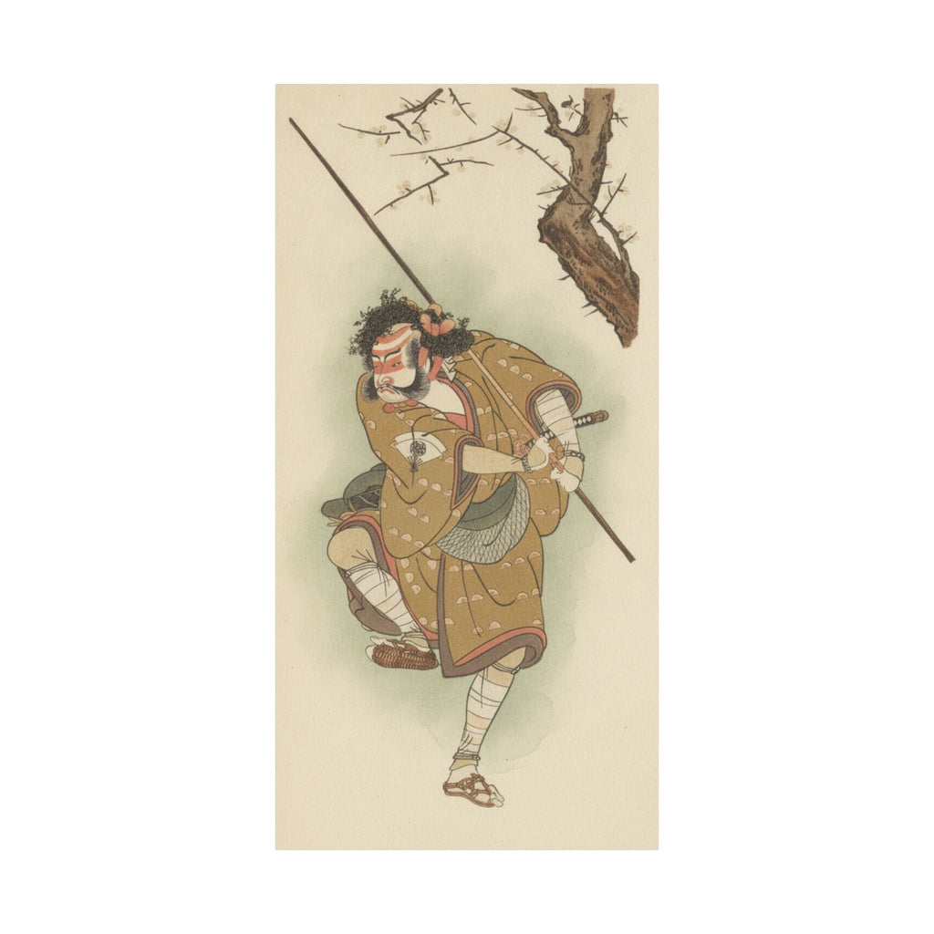 Botanical — Onoe Matsusuke In The Role Of Asahina In "Edo No Haru Meisho Soga" — Matte Poster
