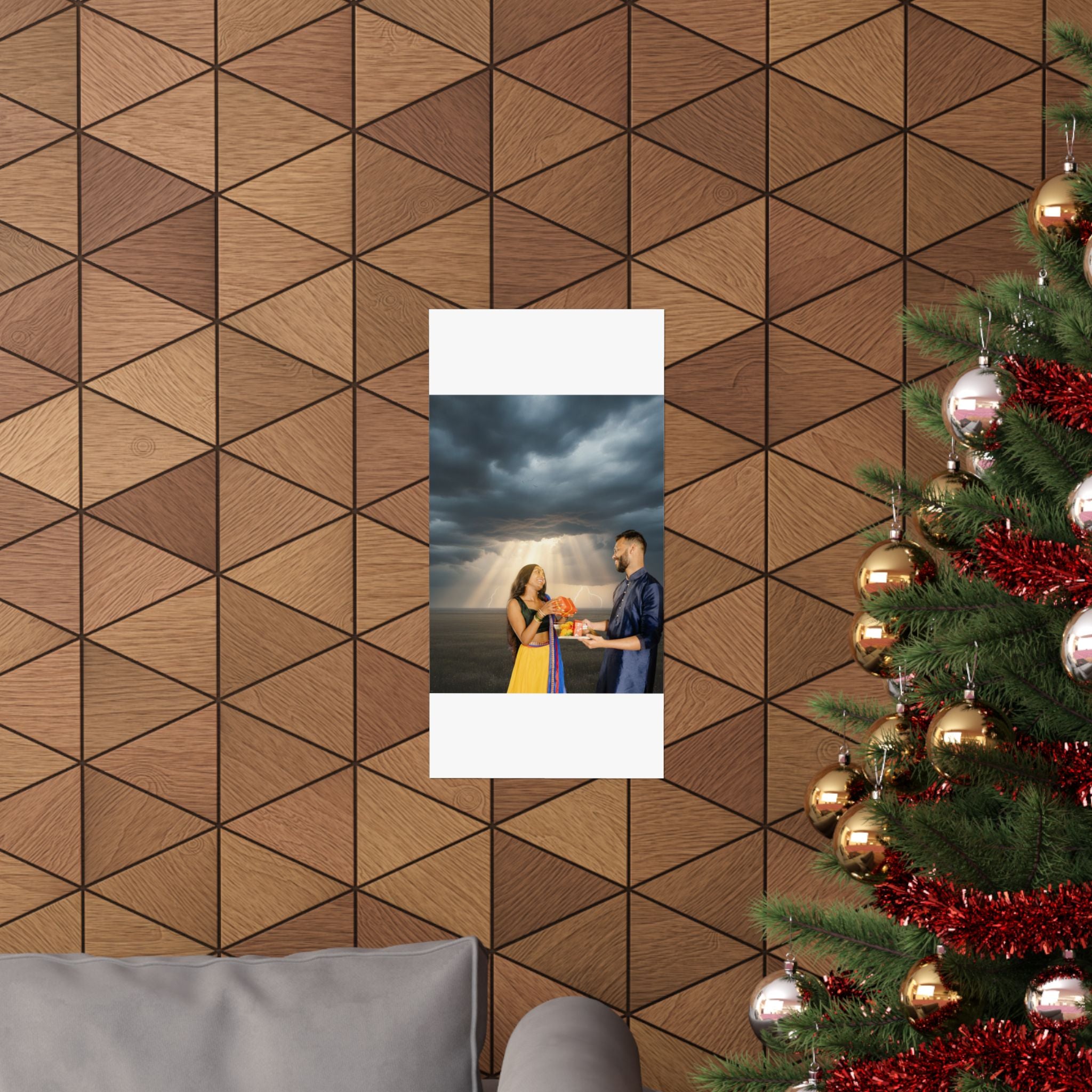 Dramatic Storm — Person — Matte Poster