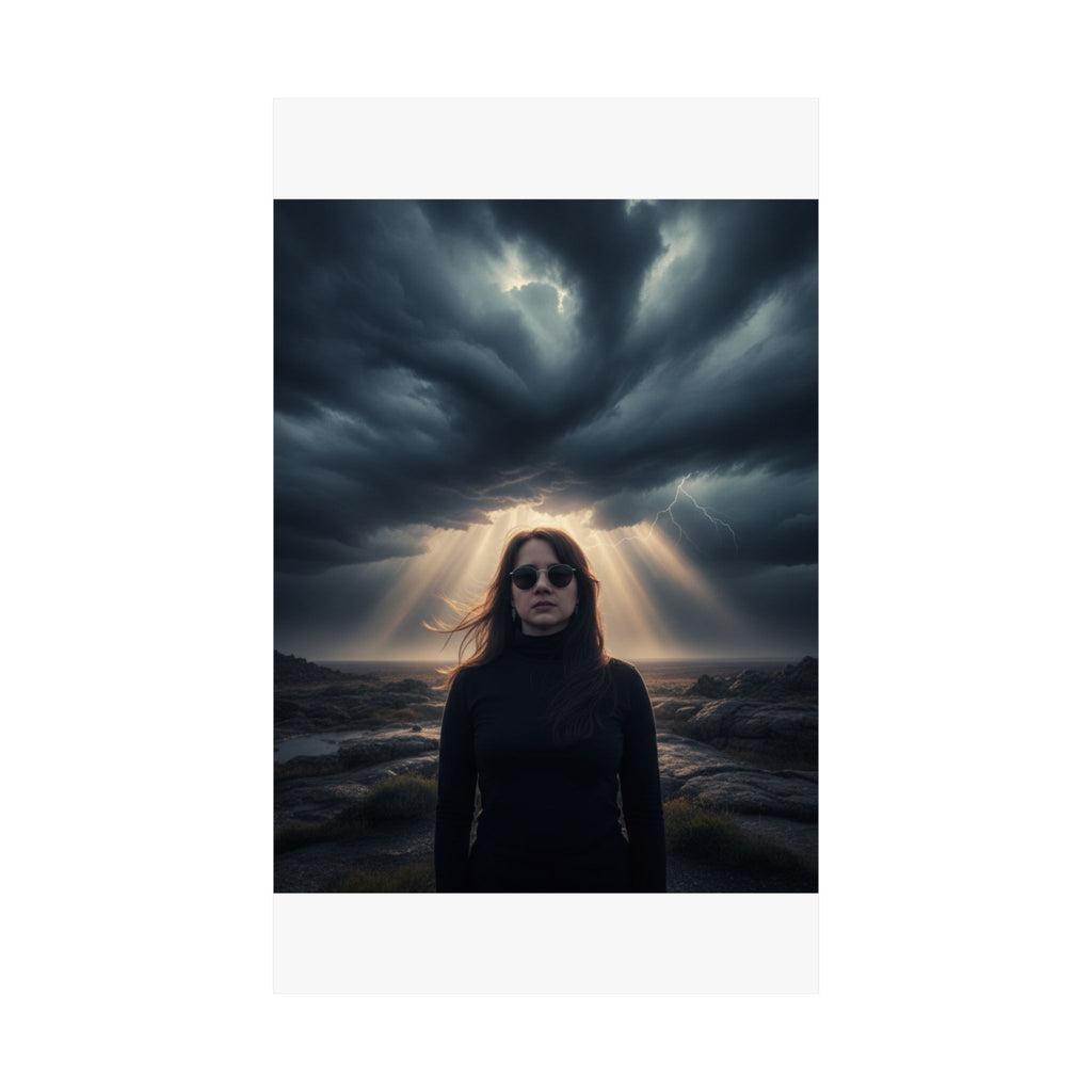 Dramatic Storm — Person — Matte Poster